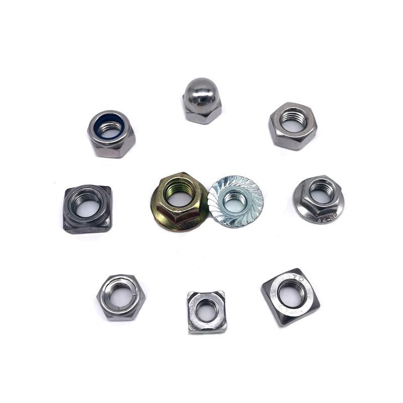 Stainless Steel Hex Nut, Square Nut, Wing Nut, Nylon Locknut