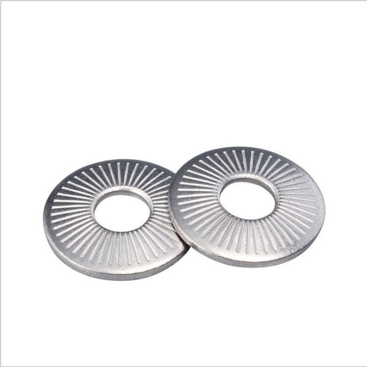 Stainless Steel Single Side Knurl Lock Washer, Nfe25-511,