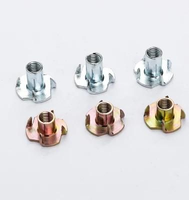 4.8/ 8.8/ 10.9/ 12.9 Grade China OEM Tee Nut Special Metal Brass Zinc Plated Tee Nut DIN1624