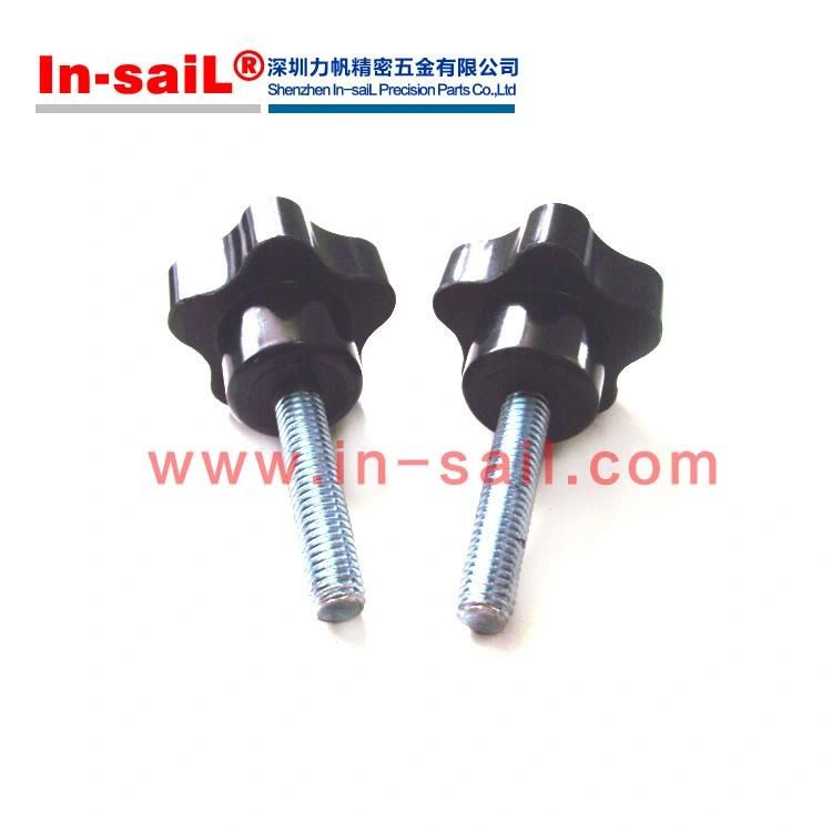 Male Thread Plastic Five Pointed Star Knob Replacement