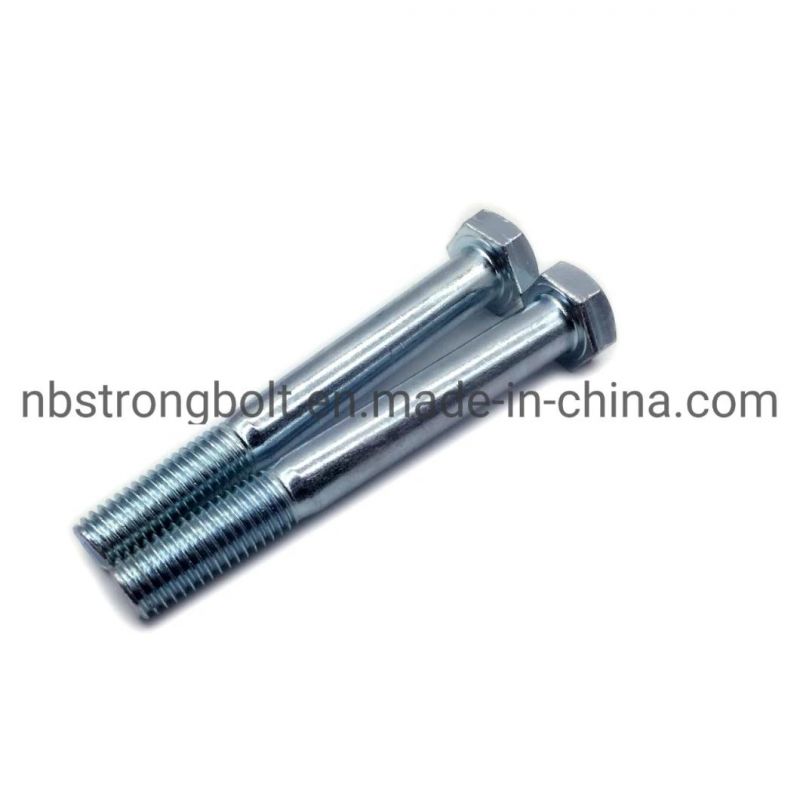 DIN931-8.8 Screw Hex Bolt with Zinc Plated