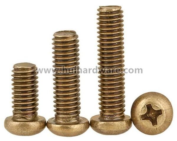 Brass Phillips Pan Head Decorative Machine Screws M3 M4 M5 M6