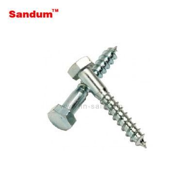 DIN571 Hexagon Head Wood Screws with Plastic Sealing