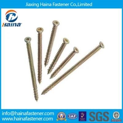 Carbon Steel Concrete Screw Yellow-Zinc, Torx Drive Concrete Screws 8.8grade