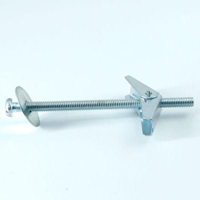 High Quality Zinc Plated Butterfly Spring Toggle Fixings with Screws Hollow Cavity Wall Anchor