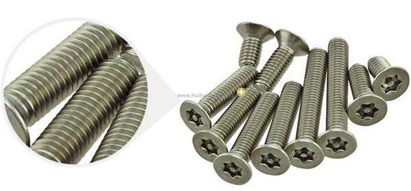 Torx Csk Head Security Machine Screw with Pin