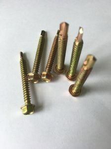 Hex Head Screw with Zinc Plated, Good Quality Self Drilling Screw