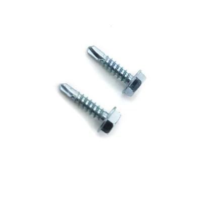 Self-Drilling Screw Zinc Plated Hex Head Self Tapping Screw