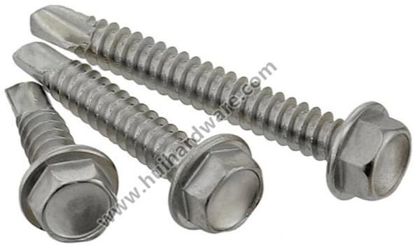 Self-Drilling Sheet Metal Screw Zinc-Plated Hex-Washer-Head