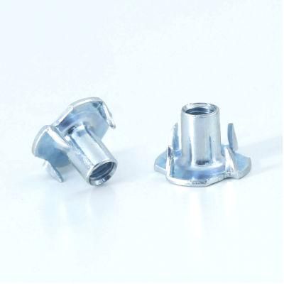 Zinc Plated 4 Prong T Nuts