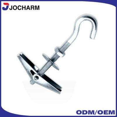 Galvanized Carbon Steel Spring Toggle Anchor with C Type Hook Bolt