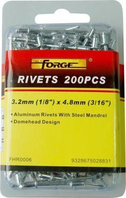 4.8*6.4mm Dome Head Aluminium Blind Rivets with Steel Mandrel