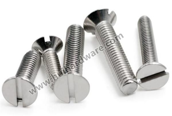 ANSI B18.6.3 DIN963 Standard Slotted Countersunk/Flat Head Screws
