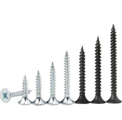 Coarse Thread Drywall Screw Black Zinc Yellow