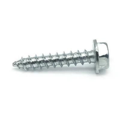 Carbon Steel Stainless Steel Hex Head Self Tapping Screw Thread Cutting Screws Zinc Plated