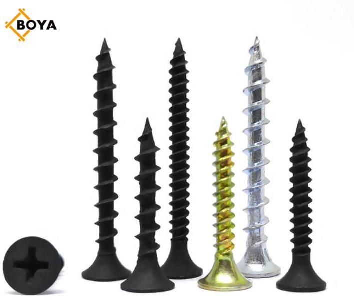 3.5*19mm C1022A Bugle Head Black Phosphate Galvanized Anti Corrosion Coarse Fine Corrugated Drywall Screw