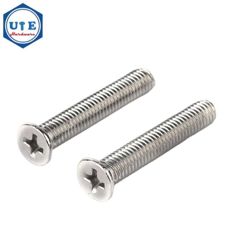 Stainless Steel DIN965 Countersunk Flat Head Cross Recess Machine Screws
