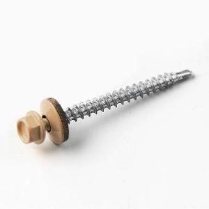Welcome Wholesales White Zinc Plated Hex Head Roofing Screws