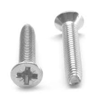 Flat Countersunk Head Pozi Drive Fastener Carbon Stainless Steel Screw