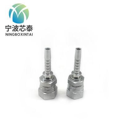 OEM Price ODM JIS Gas Female 60 Cone Seat JIS B8363 Carbon Steel Material Reusable 1/2 Bsp Hydraulic Flat Face Swaged Hose Fitting