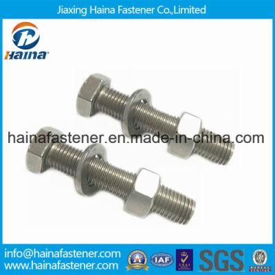 DIN933 Ss304 Ss316 Hex Head Bolt with Nut and Washer
