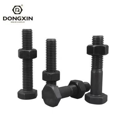 M4 M6 M8 8.8/10.9 Grade Black Oxide DIN931 933 Hex Head Bolt