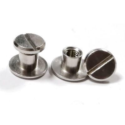 Nickel Plated Carbon Steel Chicago Male Female Slotted Screw Posts