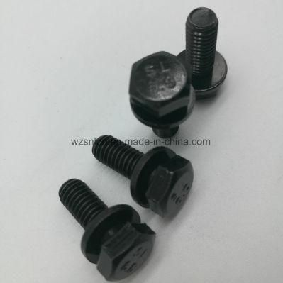 High Quality Hex Head Bolts and Plain Washers with Black