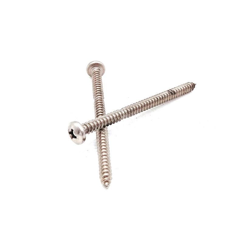 Stock DIN7981 Stainless Steel Phillips Pan Head Tapping Screw