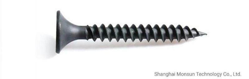 Metric Phillips Cross Recess Bugle Head Fine Thread Case Hardened Steel Black ceiling Screw/Drywall Screws