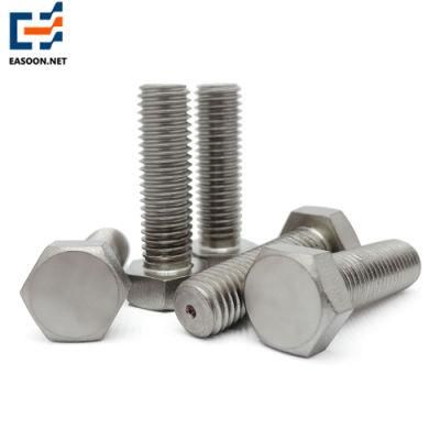 Ti Gr1 Titanium Hex Bolt Gr2 Ti Hexagonal Head Bolt DIN933 Bolt