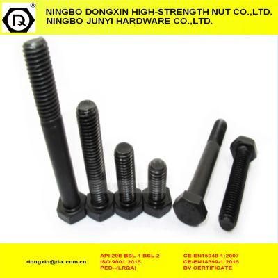 12.9 Black DIN933 Full Thread Hex Bolts
