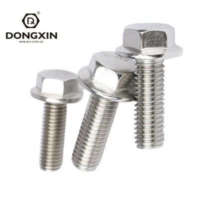 External Hex Head Full Thread Anti Loose Rvs Flange Screw&Bolt