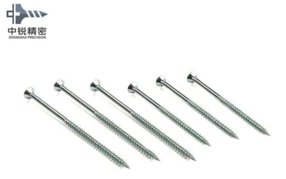 Pozidriv Flat Head Chipboard Screw Double Csk Flat Full Thread C1022 Harden White Zinc Plated 4X16mm Chipboard Screw