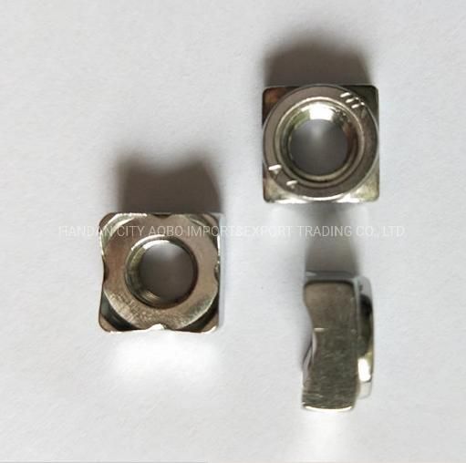 High Quality Carbon Steel Weld Nut M20 Square Hex Weld Nut Welded Eye Bolt with Nut