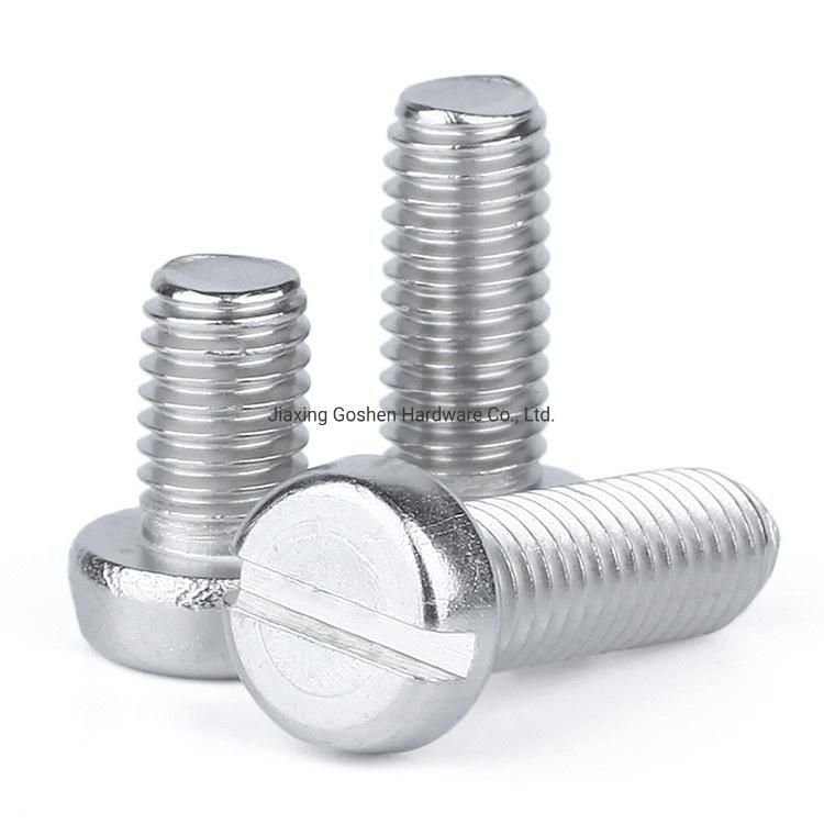 DIN84 Stainless Steel Slotted Flat Head Bolts