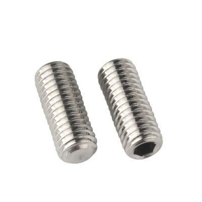 Stainless Steel 304 Flat Point Allen Head Socket Grub Screw, Set Screw DIN913