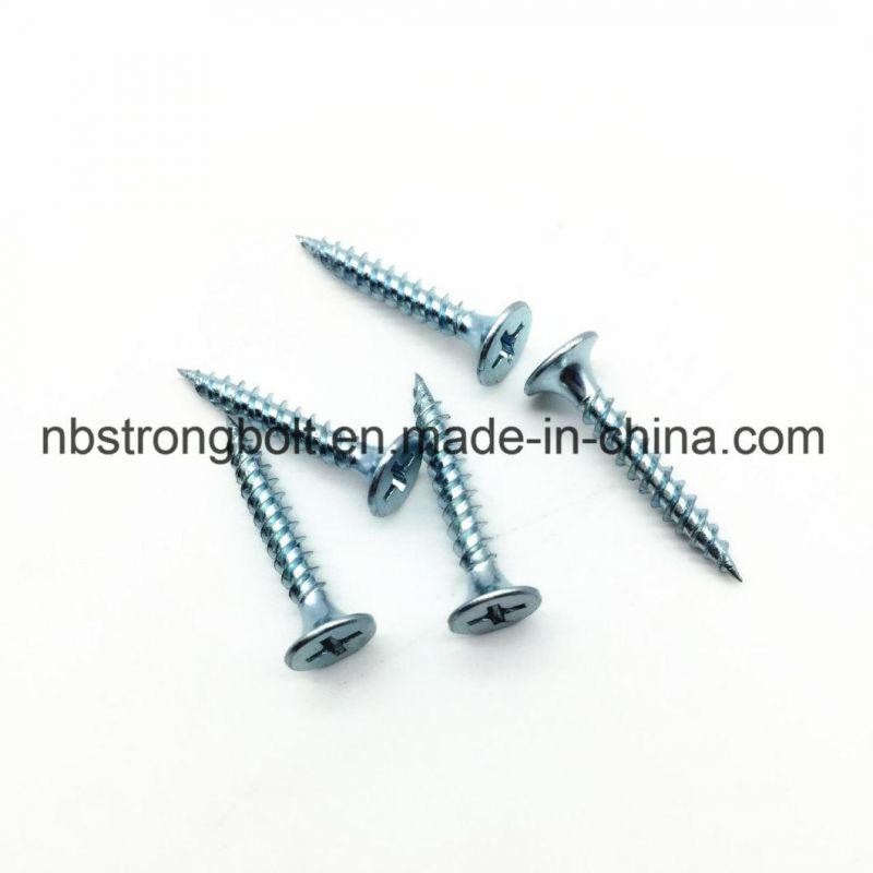 Phil Bugle HD Fine Thread Drywall Screw Zinc Plated #6X1"
