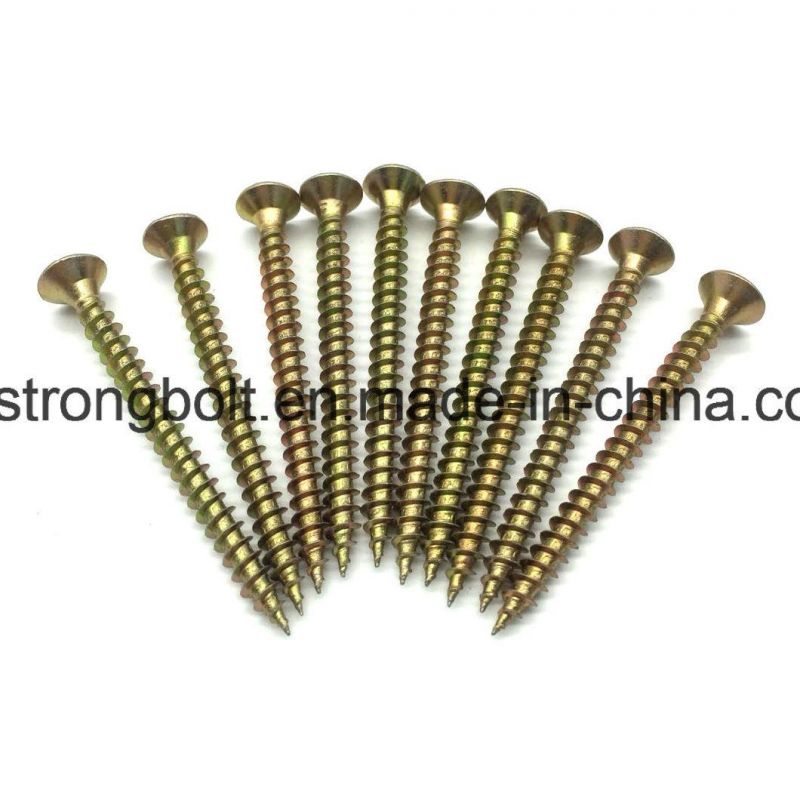 Chipboard Screw with Yellow Zinc Plated