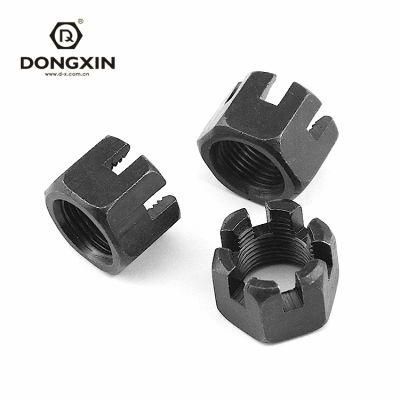 Manufacturer Wholesale Zinc Plated M4-M100 DIN 935 Hexagon Slotted Nut Castle Nut