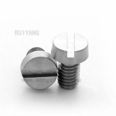 Fastener Screw GB67 Slotted Pan Head Machine Screw Titanium Screw