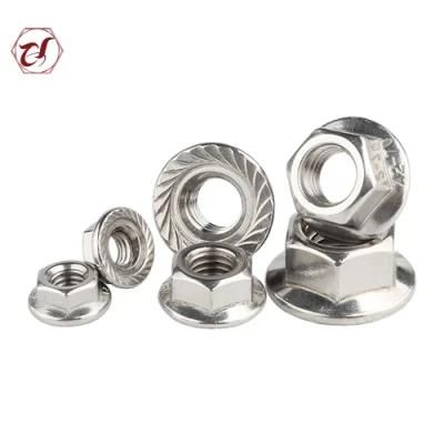 SS316 M4 Hex Flange Non-Metal Insert Lock Nut