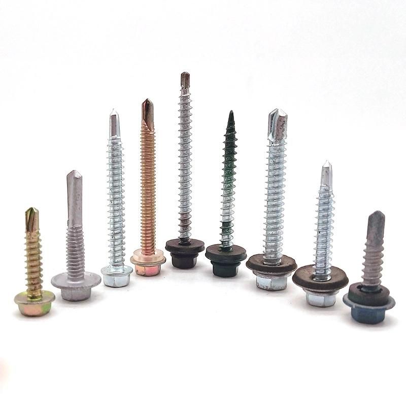 Hex Washer Head Self Drilling Screw with EPDM Bonded Washers
