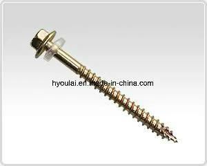 Hex Head Self Tapping Screw EPDM Washer Zinc Plated Building Material Screw