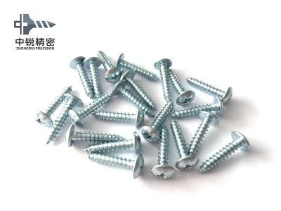 Size 4.2X32mm Modified Phillips Truss Head White and Blue Zinc Plated Self Tapping Screws