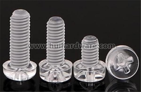 Polycarbonate Clear Type Phillips Pan Head Plastic Screw