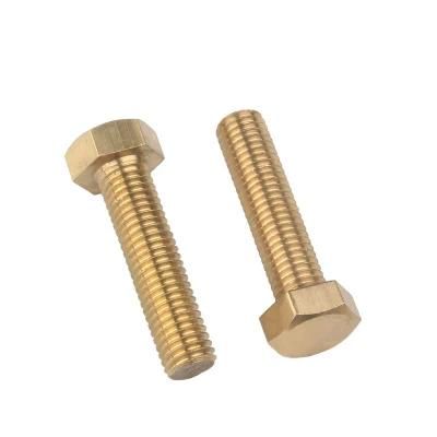 H59 Yellow Brass Outer Hexagon Bolt GB Standard