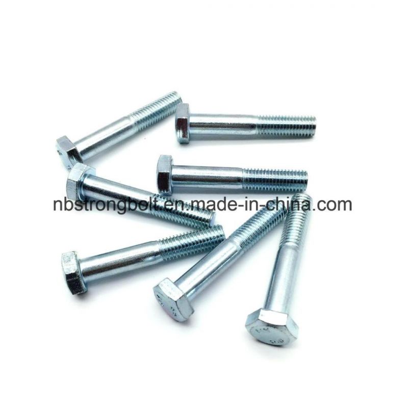 DIN931 Hex Cap Screw Gr. 10.9 with Zinc More Than 10 Years Produce Expricence Factory