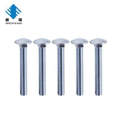Made in China Grade 4.8 White Galvanized DIN603 Carriage Bolt