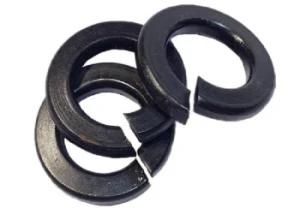 Black Carbon Steel Spring Lock Washer ASME / DIN Standard Customization Support